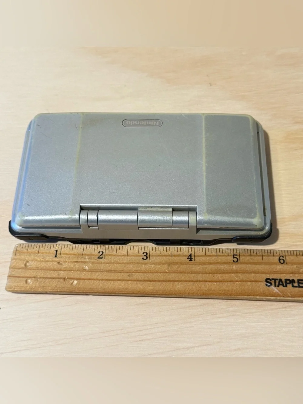 Nintendo DS Silver w/Charge 3-Games/Super Mario Bros.Tested Good Read Info Blw!